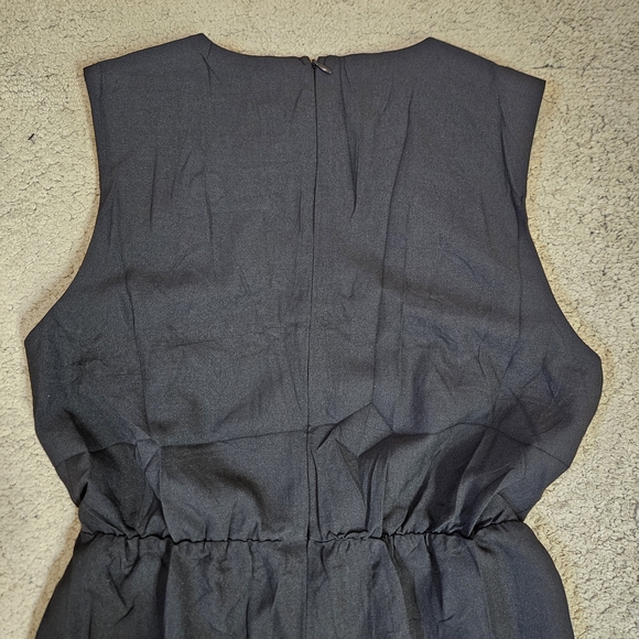 Gardenwed Black Sleeveless Wide-Leg Jumpsuit with Pockets Size Medium - Picture 7 of 10